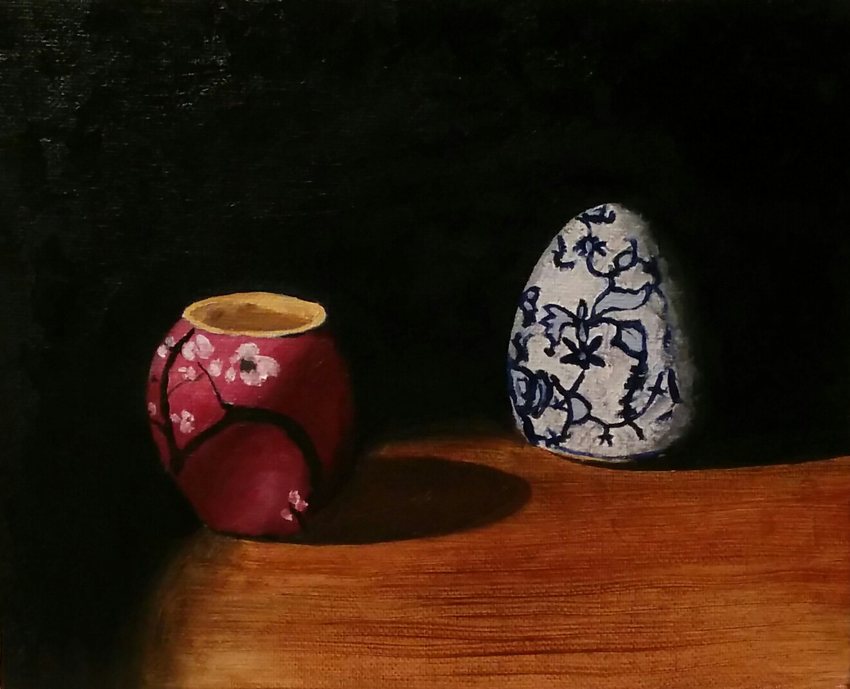 Pot and egg