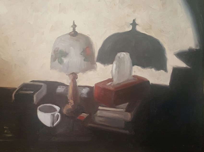 Night stand in the morning