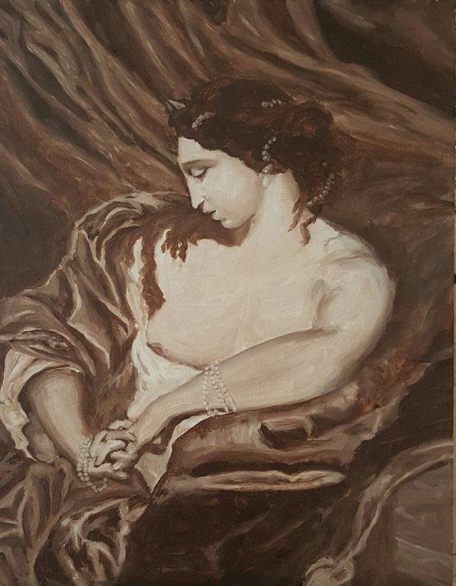 Death of Cleopatra underlayer