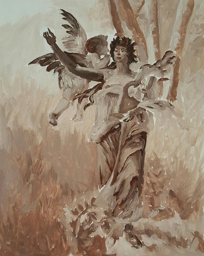 Music allegory underpainting