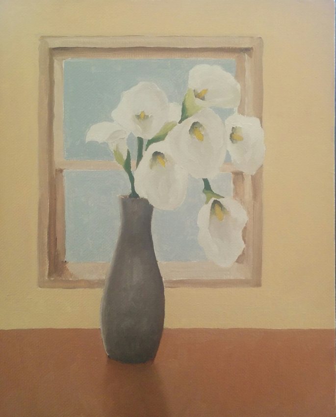 Lilies in a vase