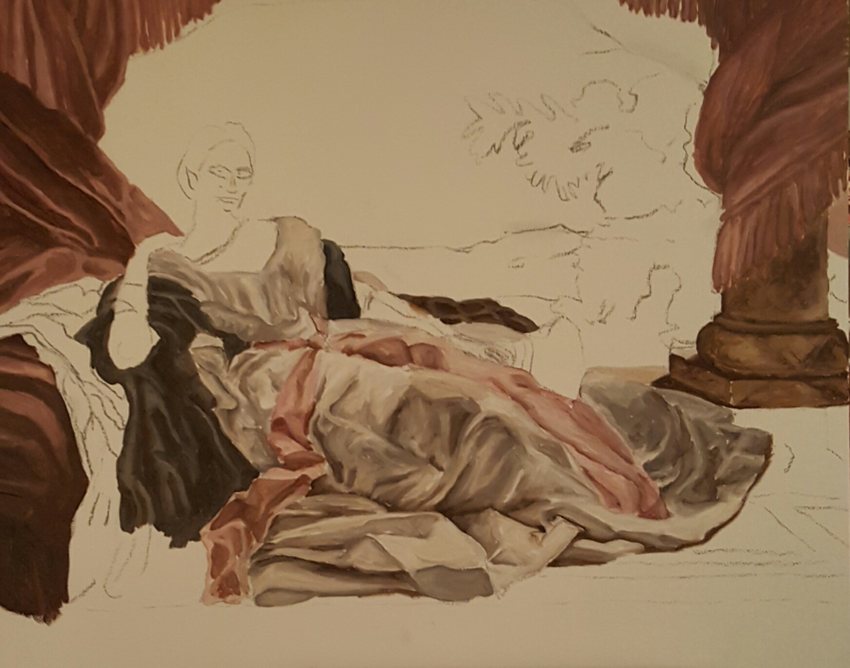 Winterhalter underpainting start